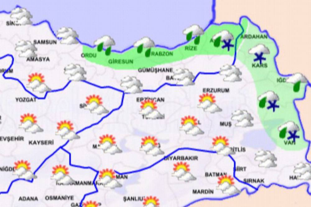 Türkiye de bugün hava nasıl olacak