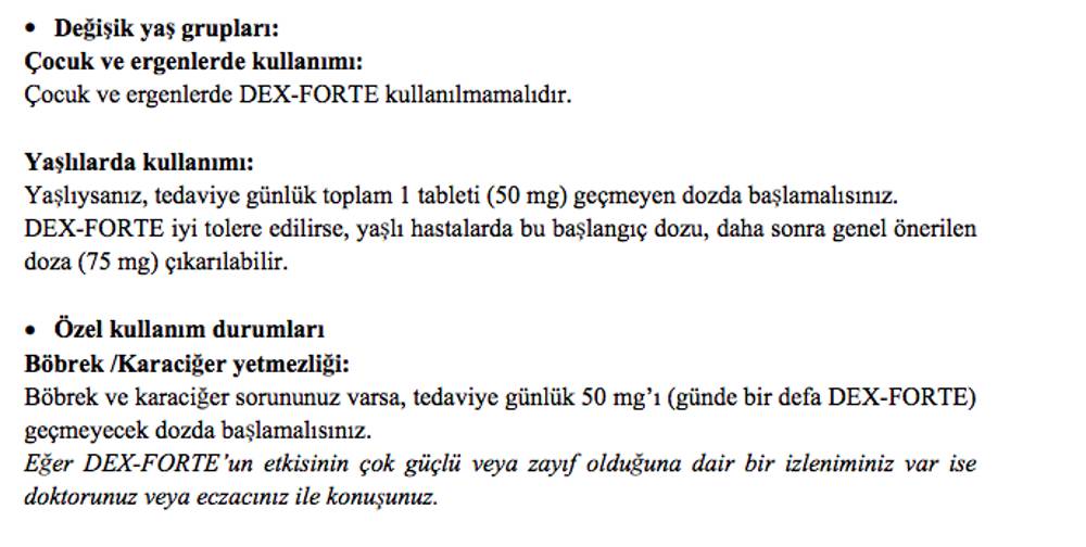 Dex Forte Mg Nedir Ne I In Kullan L R Ankara Masas