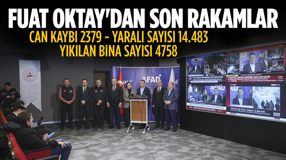 Fuat Oktay Can kaybı 2379 oldu Haber Son dakika haber En son haber