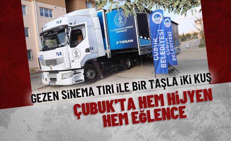 "Gezen Sinema Tırı" hem hijyen kurallarını öğretiyor hem sinema keyfi yaşatıyor