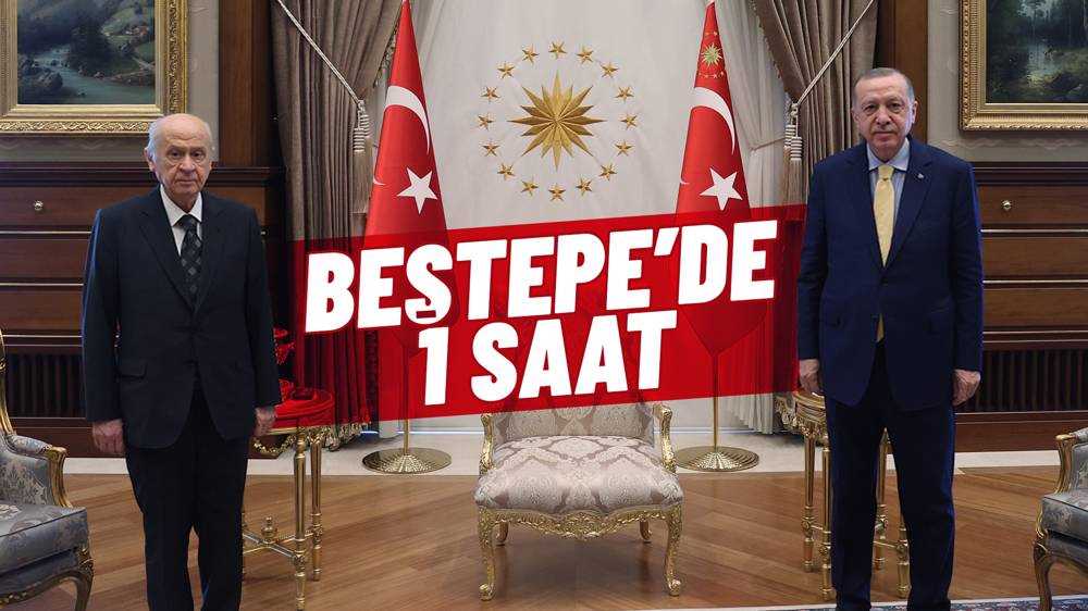 Beştepe'de Cumhurbaşkanı Erdoğan - Bahçeli Görüşmesi