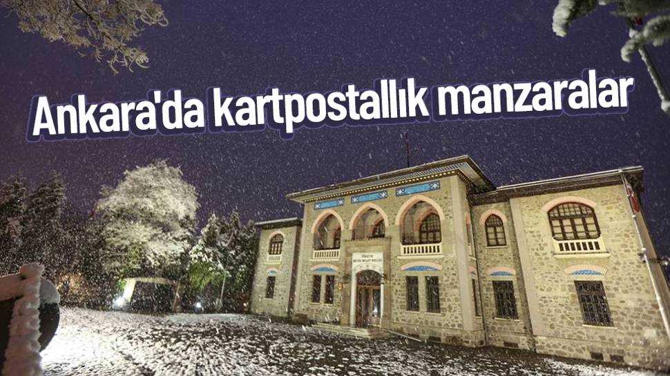 Ankara'da kar manzaları 