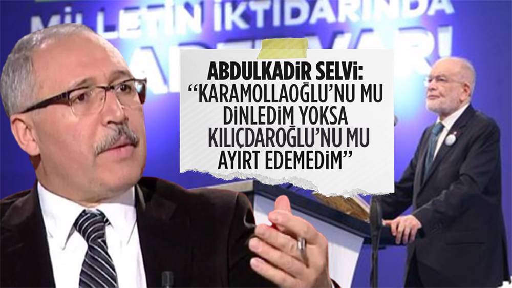 Abdulkadir Selvi, Temel Karamollaoğlu'nun konuşmasını eleştirdi: Erdoğan size ne yaptı?