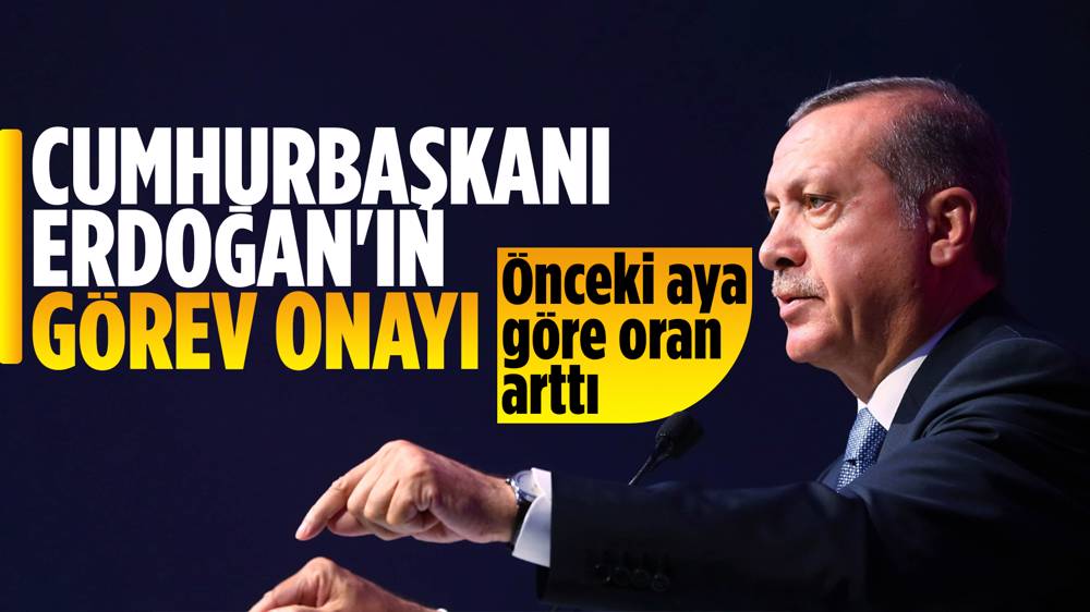 Cumhurbaşkanı Erdoğan'ın görev yapış tarzını onayların oranı arttı