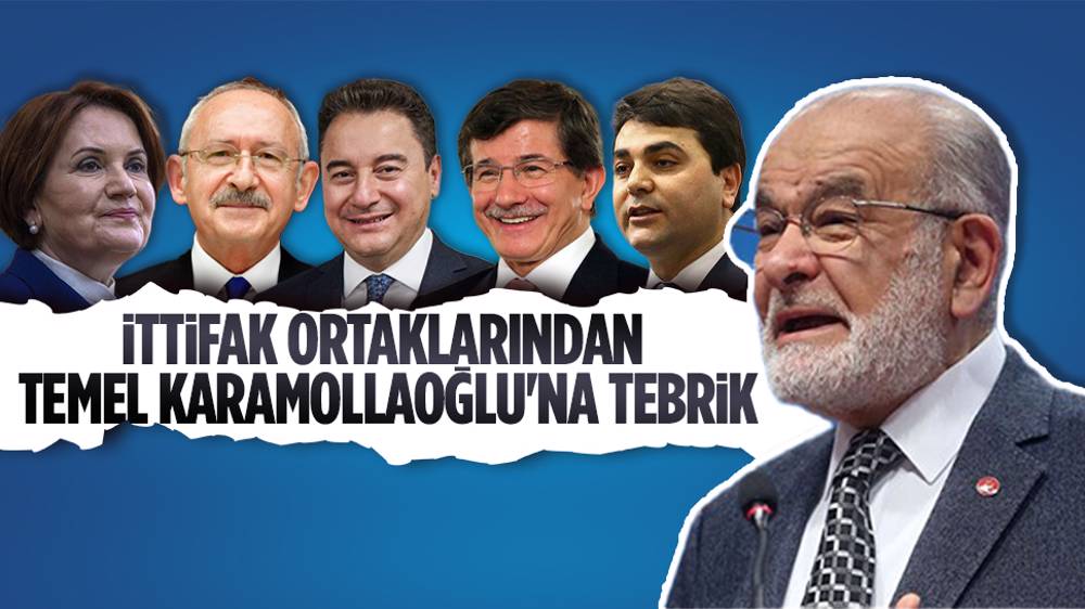 Genel başkanlardan Temel Karamollaoğlu'na tebrik 