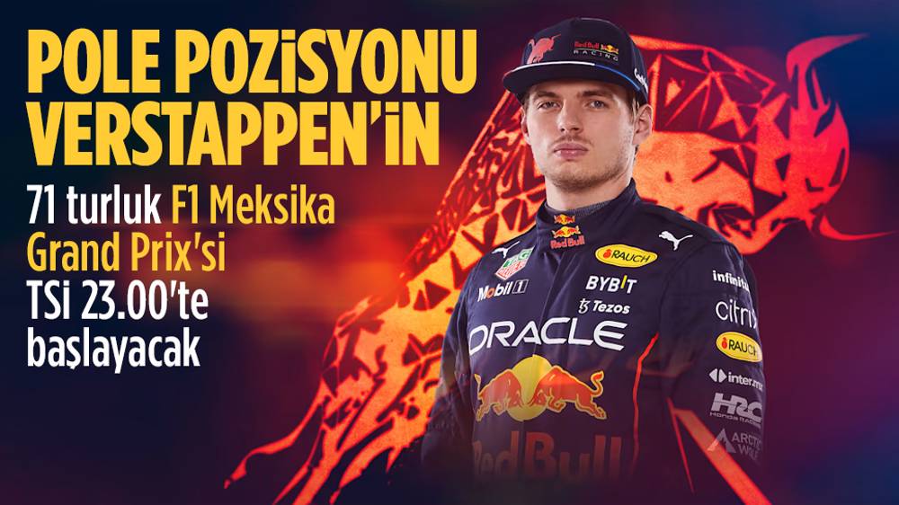 Pole pozisyonu Verstappen'in