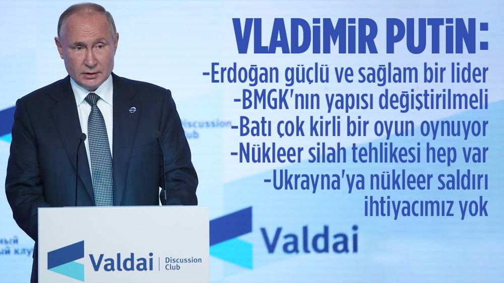 Putin: Erdoğan güçlü ve sağlam bir lider!