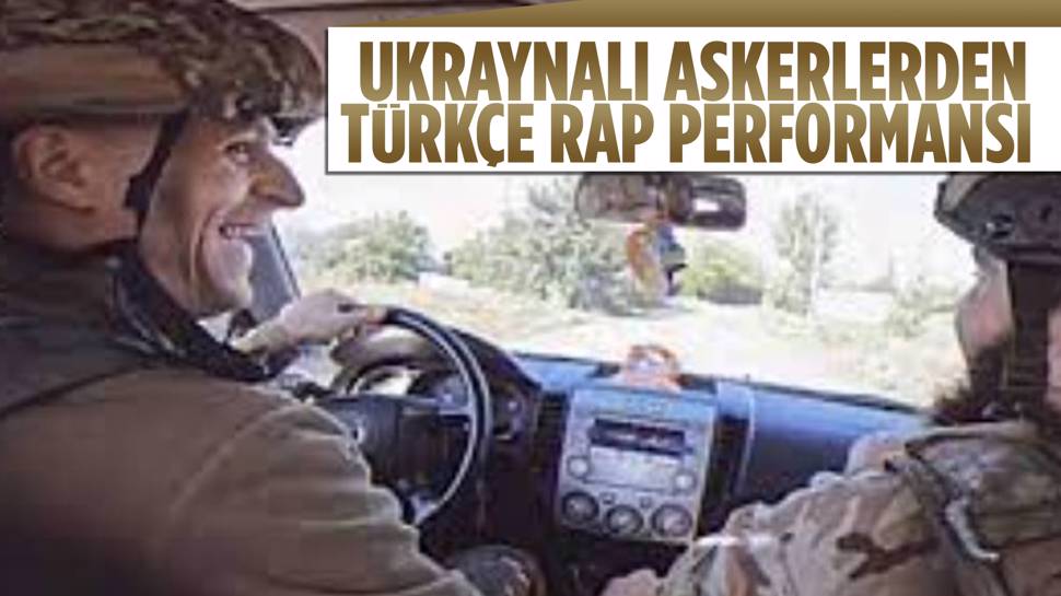 Ukraynalı askerlerden Türkçe rap performansı 