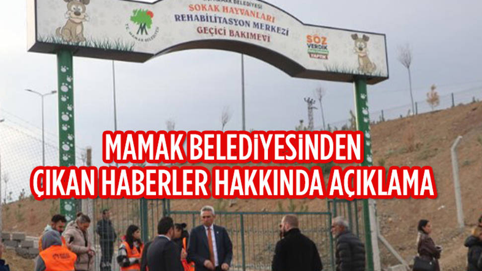 Mamak Belediyesi çıkan haberler hakkında açıklamalarda bulundu