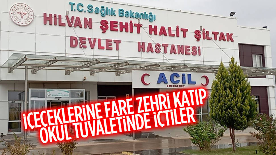 Fare zehri içtikleri iddia edilen 3 kız öğrenci hastanelik oldu