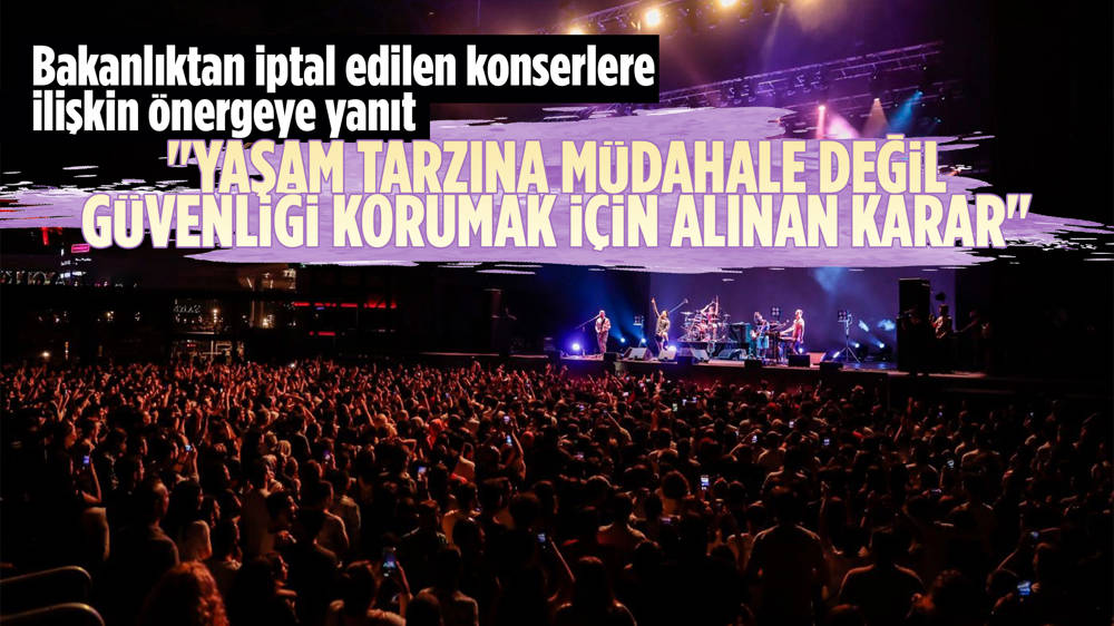 Bakanlıktan iptal edilen konserlere ilişkin açıklama