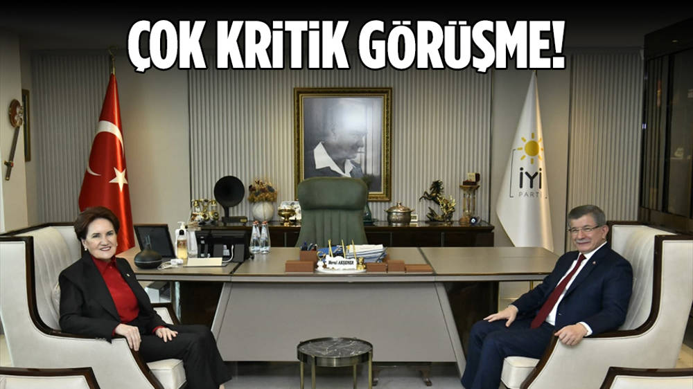 Davutoğlu'ndan Akşener'e ziyaret