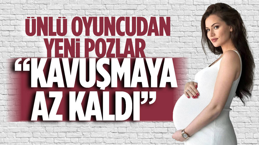 Fahriye Evcen'den karnı burnunda pozlar!