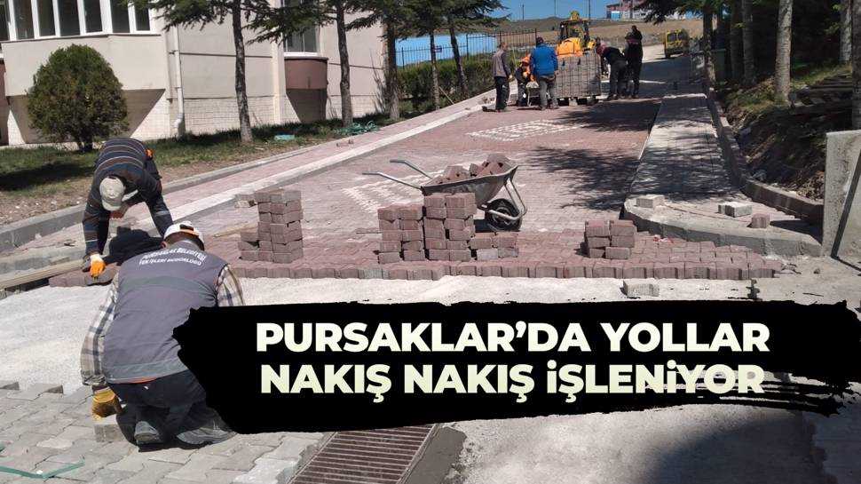 Pursaklar’da tahribata uğrayan yollar yenileniyor