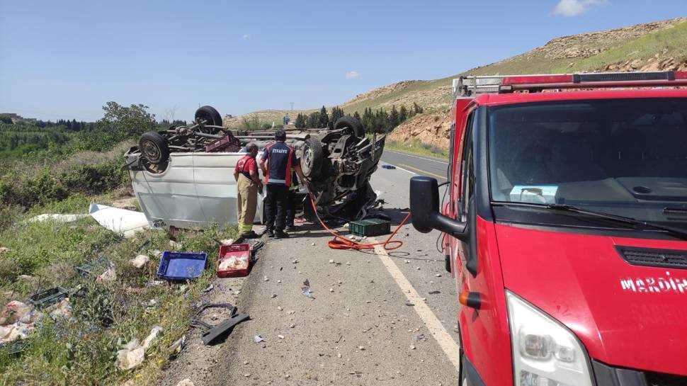 Mardin'de trafik kazası: 1 yaralı