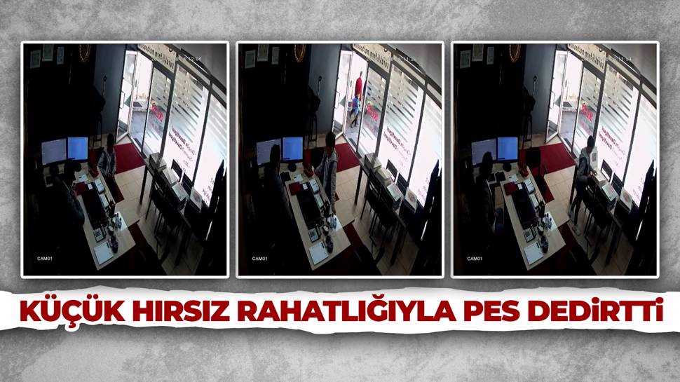 Çocuk hırsız patrona yakalandı