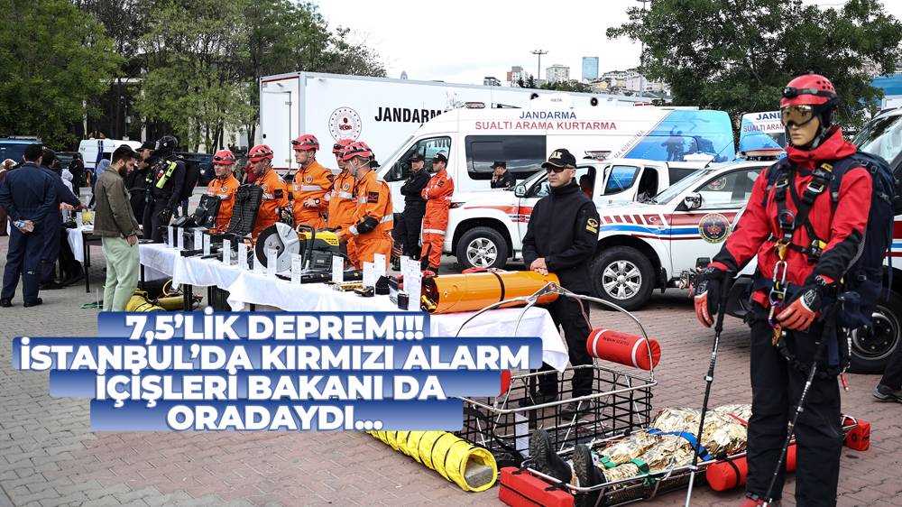 İstanbul'da 7,5 büyüklüğünde deprem!!!