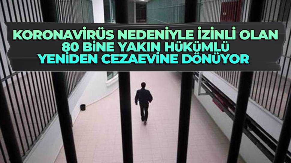 Açık cezaevi hükümlülerinin Kovid-19 izinleri 31 Mayıs'ta doluyor