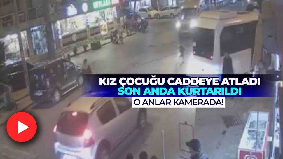 İstanbul'da yola atlayan kız çocuğunu bekçiler kurtardı