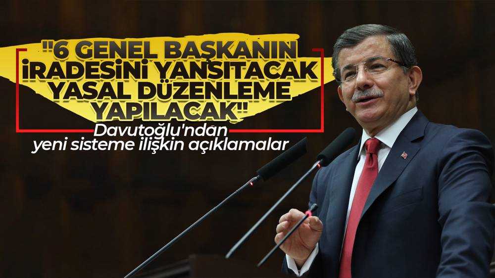 Ahmet Davutoğlu: Yasal düzenleme yapacağız