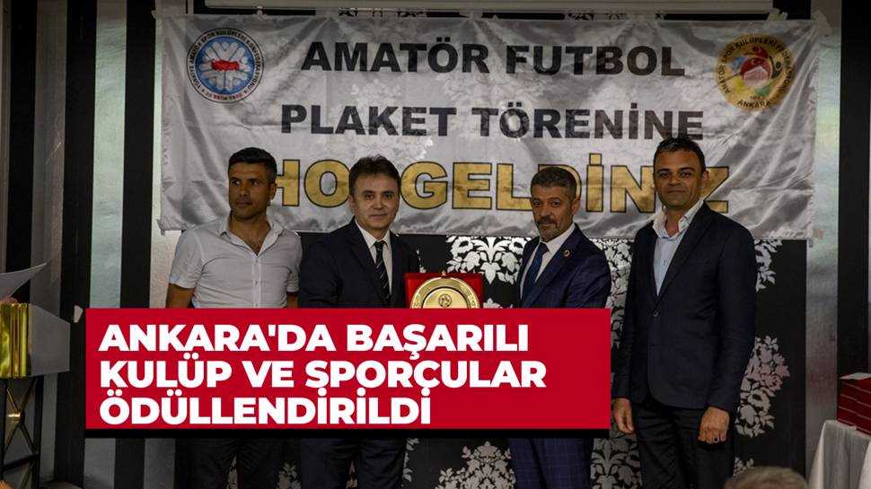 Ankara Amatör Spor Kulüpleri Federasyonu'ndan ödül