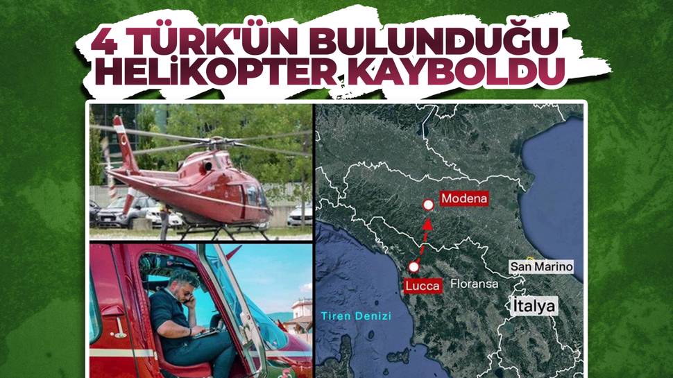 İtalya'da helikopter kayboldu