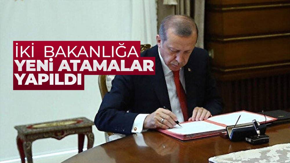  Milli Eğitim Bakanlığı ile Çevre, Şehircilik ve İklim Değişikliği Bakanlığına yeni atamalar yapıldı