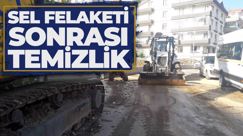 Çankaya’da yoğun yağış sonrası temizlik