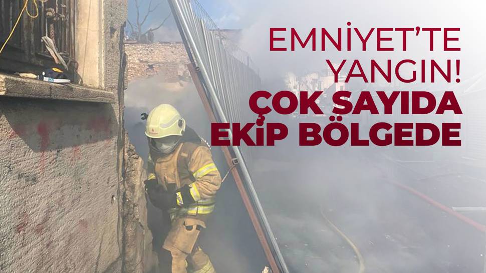 İstanbul Fatih'te emniyete ait depoda yangın