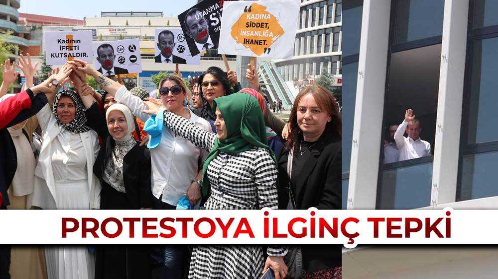 Protestoya danslı cevap