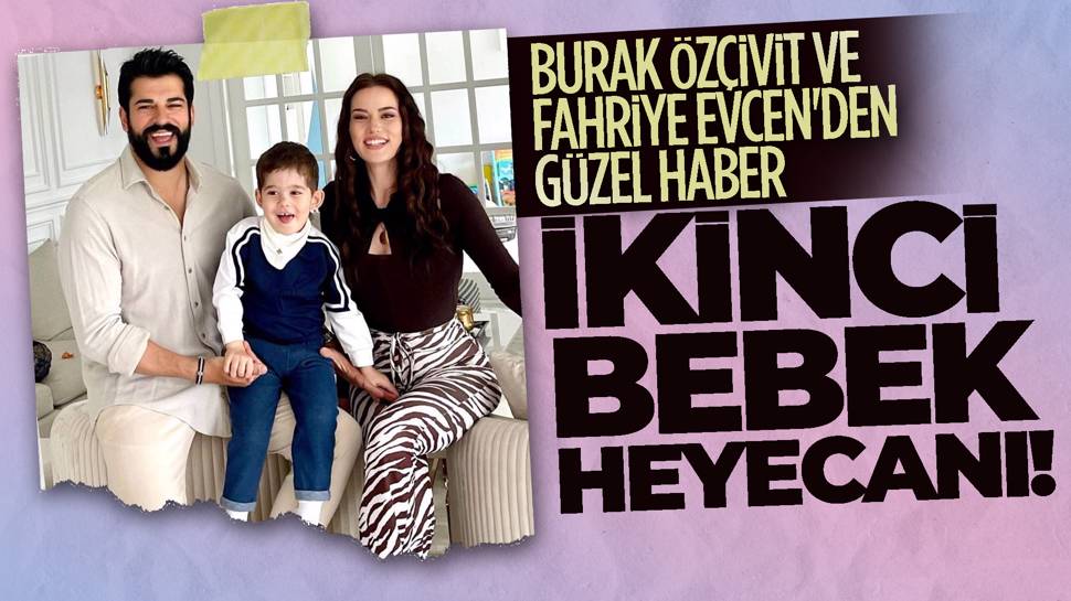 Fahriye Evcen Burak Özçivit çiftinin bebek heyecanı! Güzel oyuncu ikinci kez hamile 