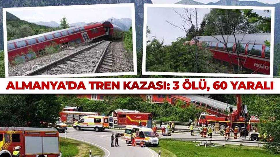 Almanya'da yolcu treni raydan çıktı 