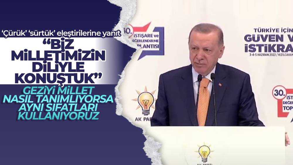 Cumhurbaşkanı Erdoğan:" Milletimiz Gezi olaylarına nasıl bakıyorsa biz de aynı pencereden bakıyoruz"