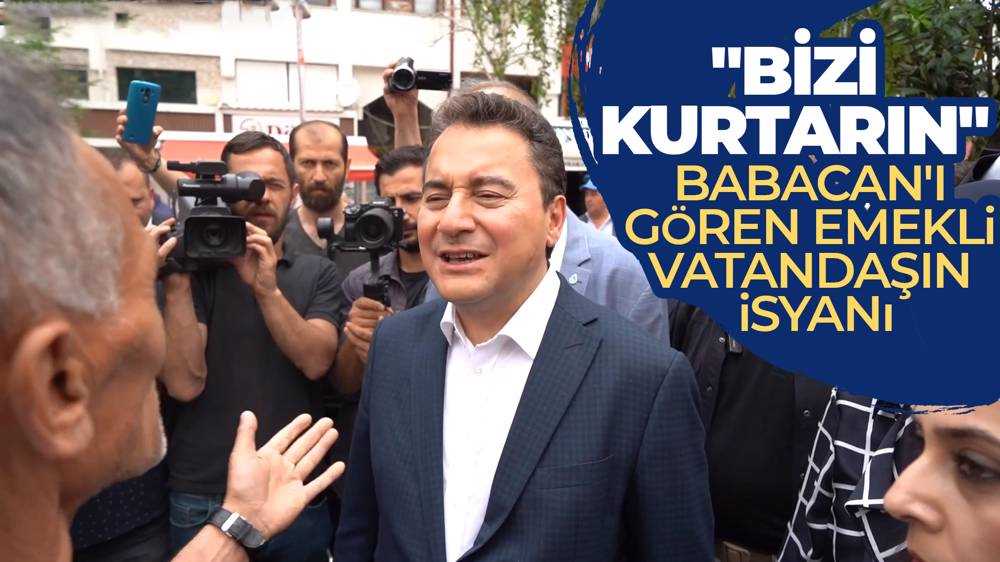 Ali Babacan'ı gören emekli vatandaş isyanını dile getirdi