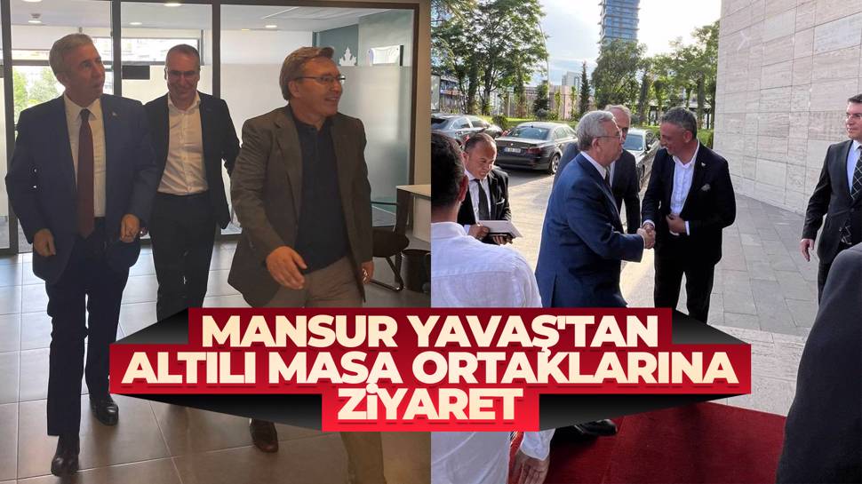 Mansur Yavaş'tan partilere ziyaret