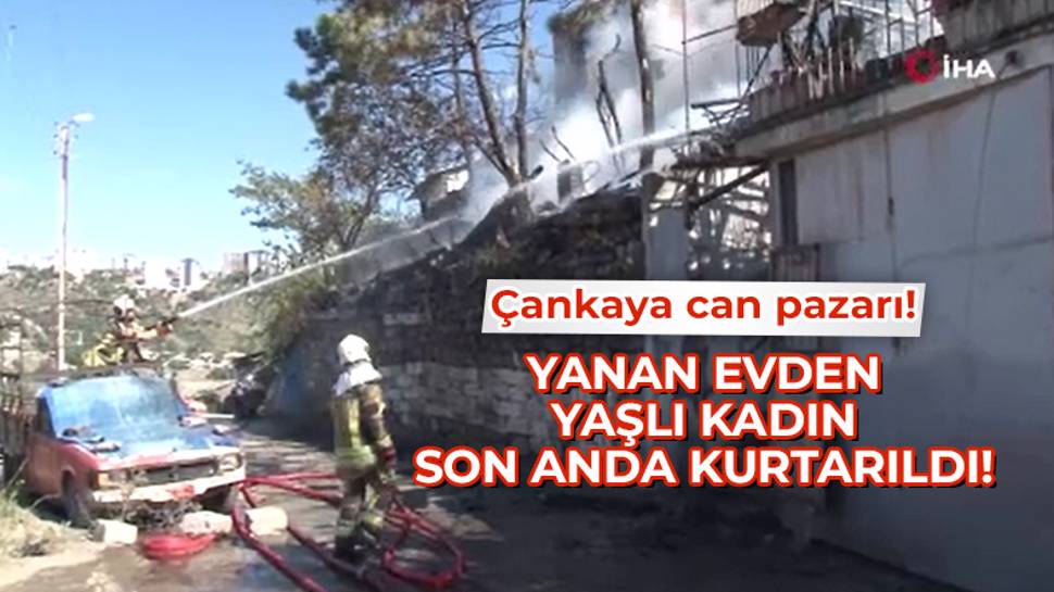 Başkent'te gecekondu alev alev yandı!  