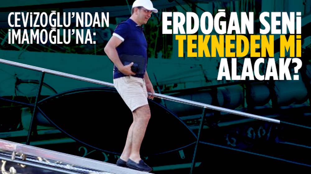 İmamoğlu’na: Erdoğan seni tekneden mi alacak?