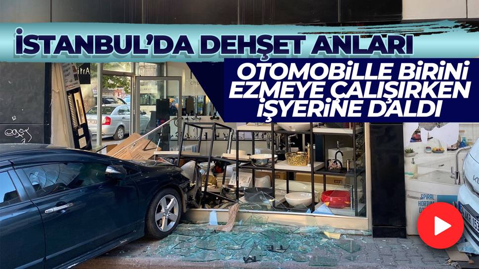 Önce otomobille ezmeye çalıştı sonra saldırdı