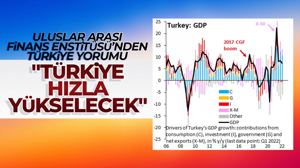 Uluslararası Finans Enstitüsü Başekonomisti Brooks:” Türkiye hızla yükselecek”