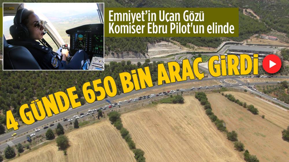 4 günde Muğla'ya 650 bin araç girdi