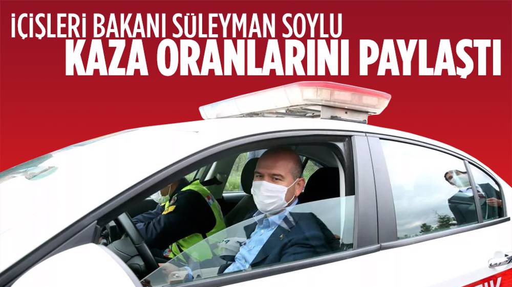 Soylu, trafik kaza oranlarını paylaştı