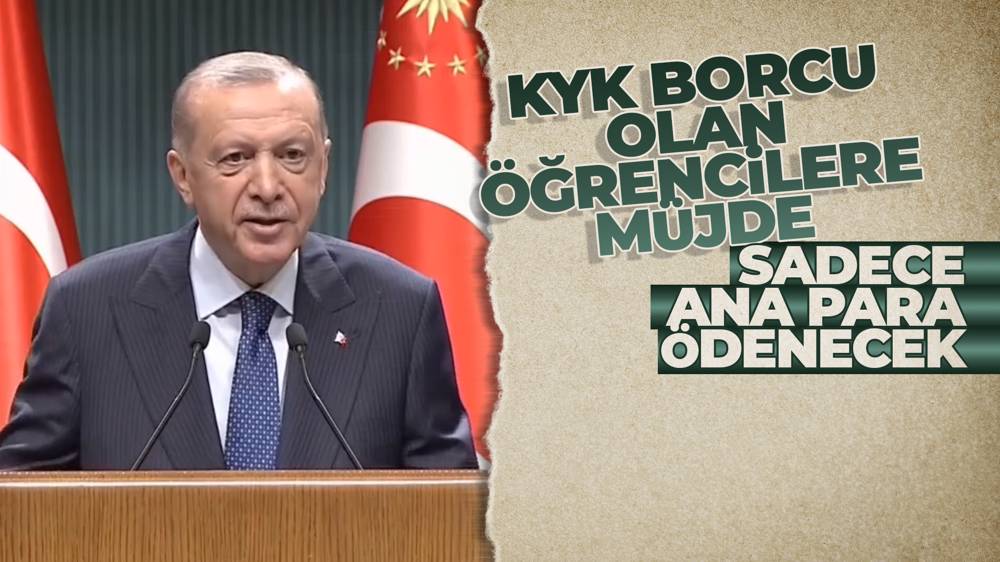 Cumhurbaşkanı Erdoğan'dan öğrencilere KYK müjdesi