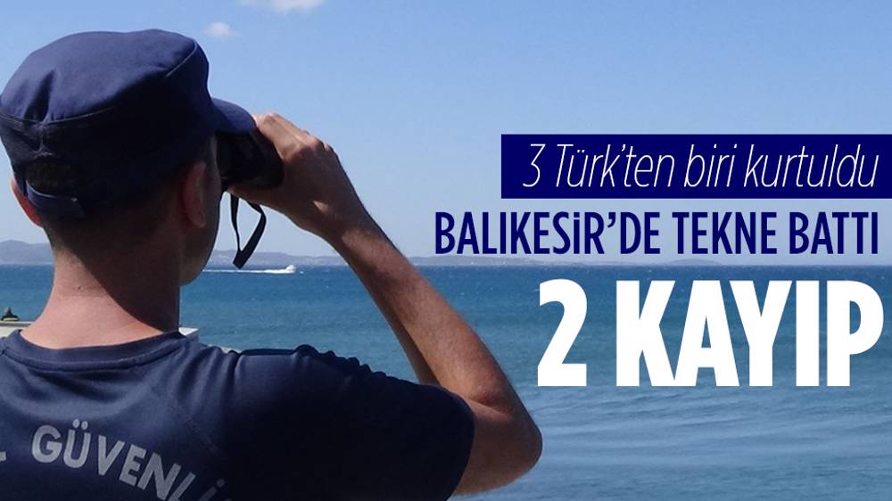 Akçay'da tekne battı: Biri kurtuldu, 2 kayıp!