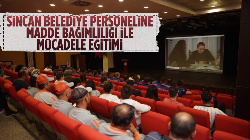 Sincan personeli uyuşturucuyla mücadele eğitimine katıldı