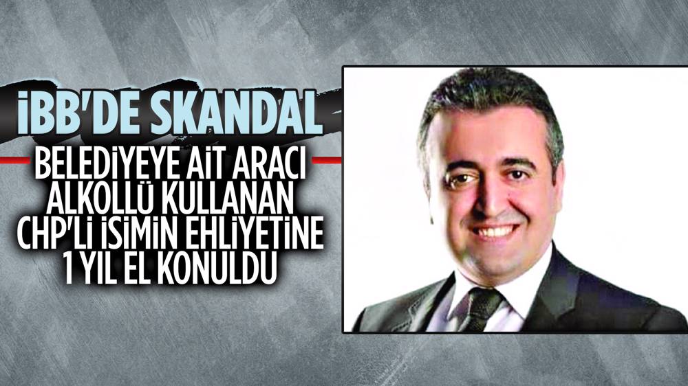 Belediyeye ait aracı alkollü kullanan CHP'li İnan Çeliker'in ehliyetine el konuldu 