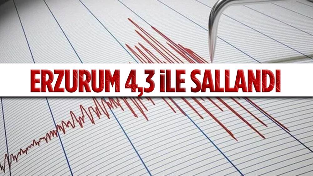 Erzurum'da korkutan deprem 