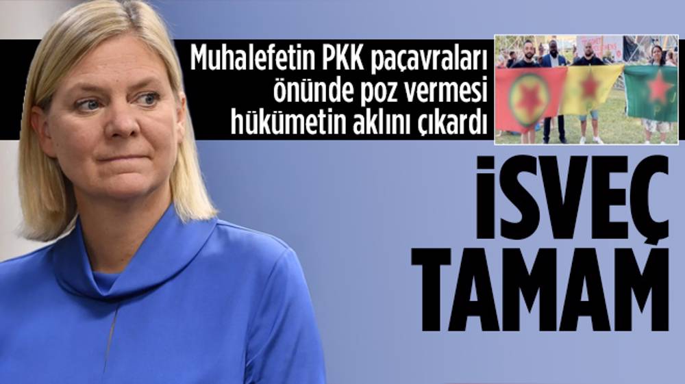 İsveç Başbakanı’ndan PKK paçavraları ile çektirilen fotoğrafa tepki!