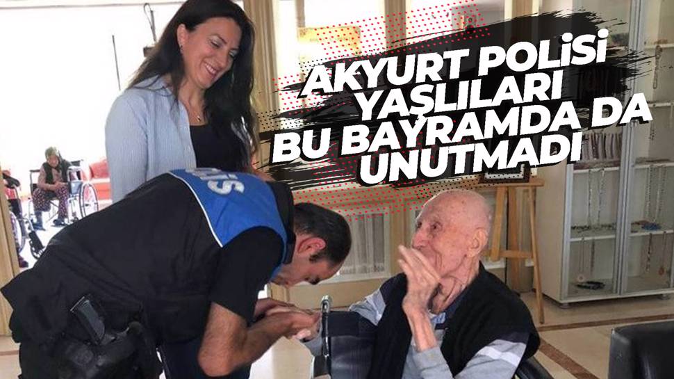 Akyurt polisinden bayram öncesi Yaşamevi ziyareti