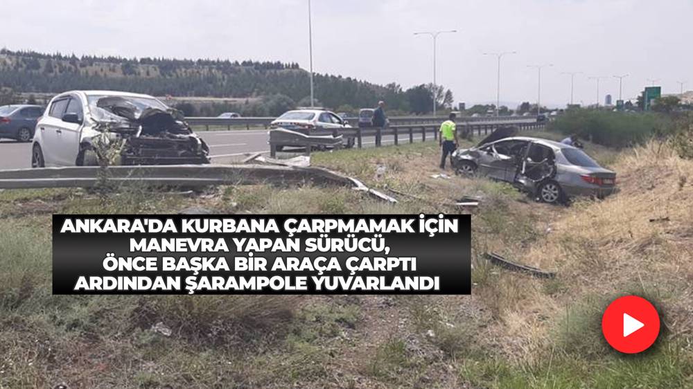 Ankara'da kaçan kurbanlık trafik kazasını beraberinde getirdi