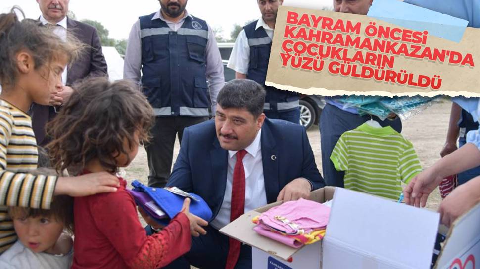 Kahramankazan'da çocuklara bayram hediyesi 